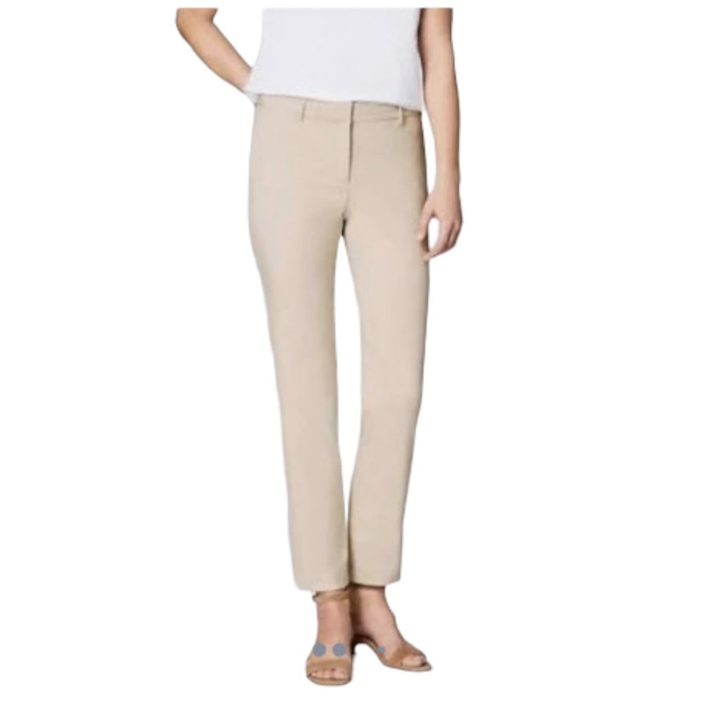 J Jill Wearever Refined Woven Trousers Khaki - Size 18 - EUC